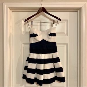 Strapless Striped Dress